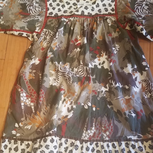Krist Gudnason jungle animal print patio dress xl - Picture 5 of 6